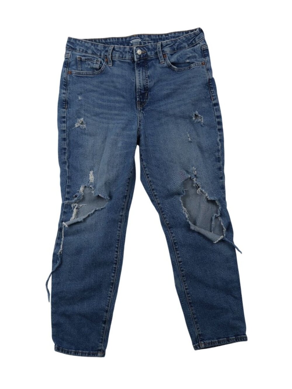 ✨3/$30 Old Navy 14 OG Distressed Straight-Leg Secret Slim Pocket Jeans High Rise
